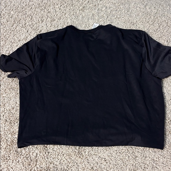 Lululemon Crewneck Cropped T-Shirt Black W3HPQS - Picture 5 of 5